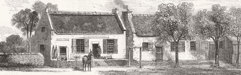 SOUTH AFRICA. The War in the Transvaal, South Africa-A Store in Lydenberg 1876